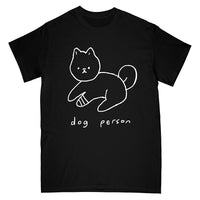 DOG PERSON tee (blk)