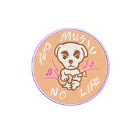 NO MUSIC NO LIFE embroidered patch