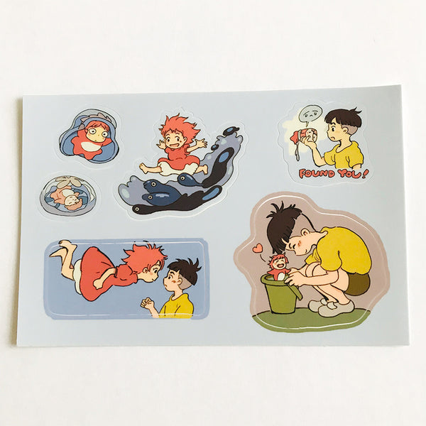 PONYO ON THE CLIFF sticker sheet – chunap